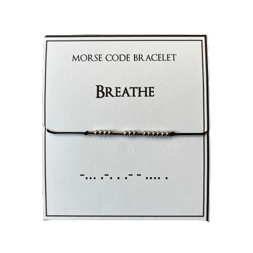 Morse Code Bracelet, Breathe
