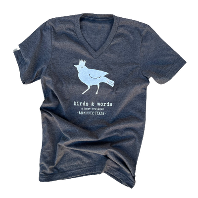 birds & words V-NECK t-shirt