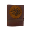 Leather Journal with Compass