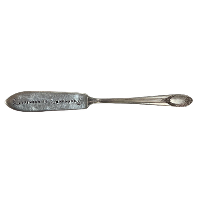 Vintage Stamped Butter Knife "Happiness is Homemade"