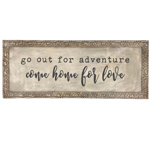 Reclaimed Frame "Go Out for Adventure" 26x11