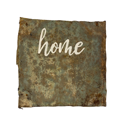 Vintage Tin (small) "Home"