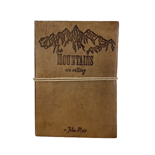 Leather Journal "The Mountains Are Calling"