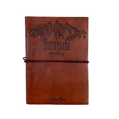 Leather Journal "The Mountains Are Calling"