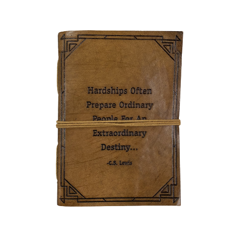 Leather Journal - Hardships/Extraordinary Destiny