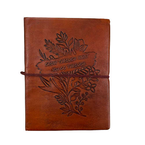 Leather Journal - Grow Through