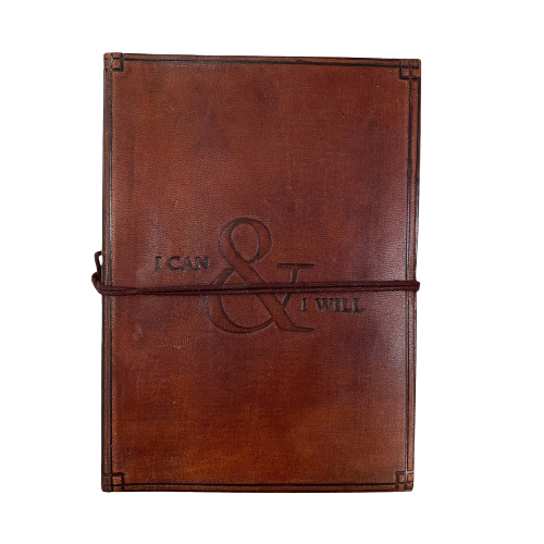 Leather Journal - I Can and I Will