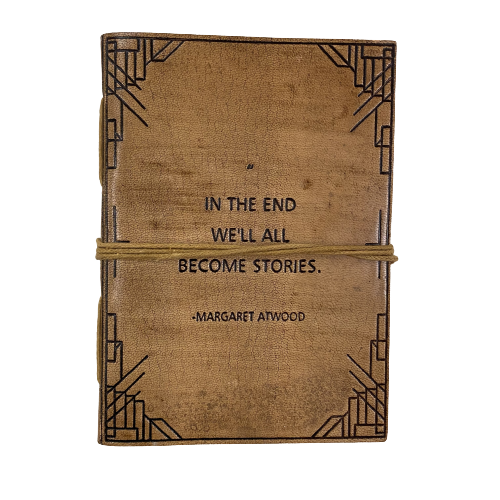Leather Journal "We All Become Stories"