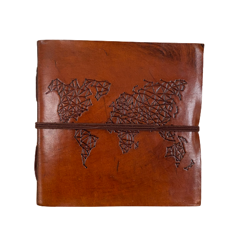 Leather Journal World Map