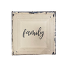 Vintage Square Tin, medium - "Family"