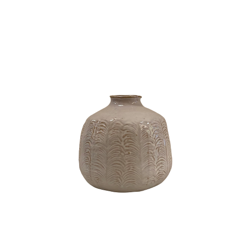 White Vase with Pattern (small)