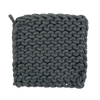 Crocheted Pot Holder, charcoal