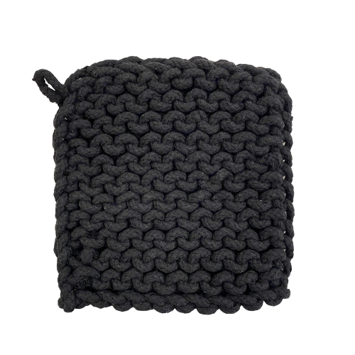 Crocheted Pot Holder, black