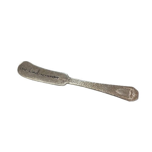 Vintage Stamped Butter Knife "Brie Kind to Yourself"