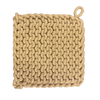 Crocheted Pot Holder, wheat