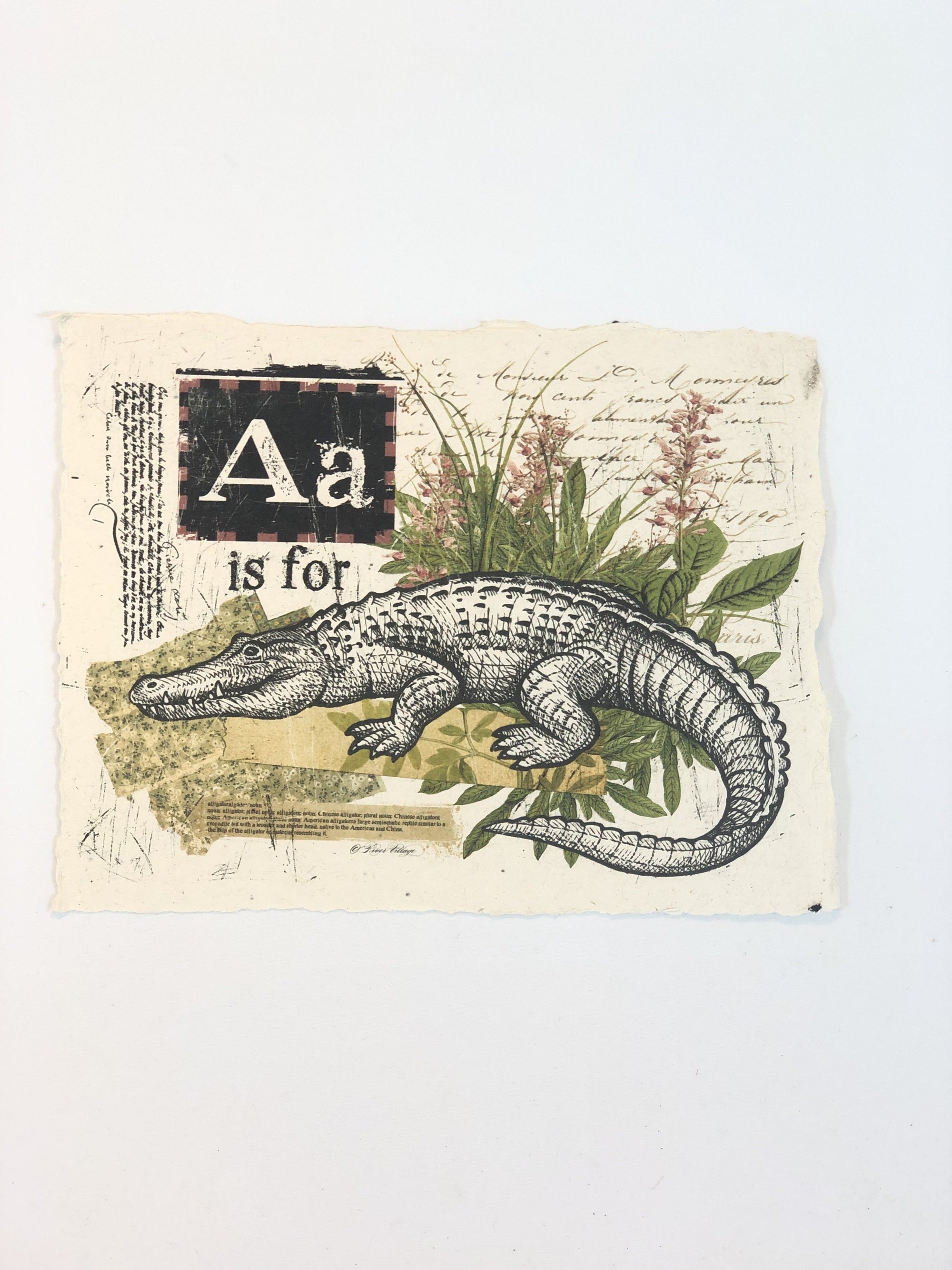 "A" Artisan Alphabet Print