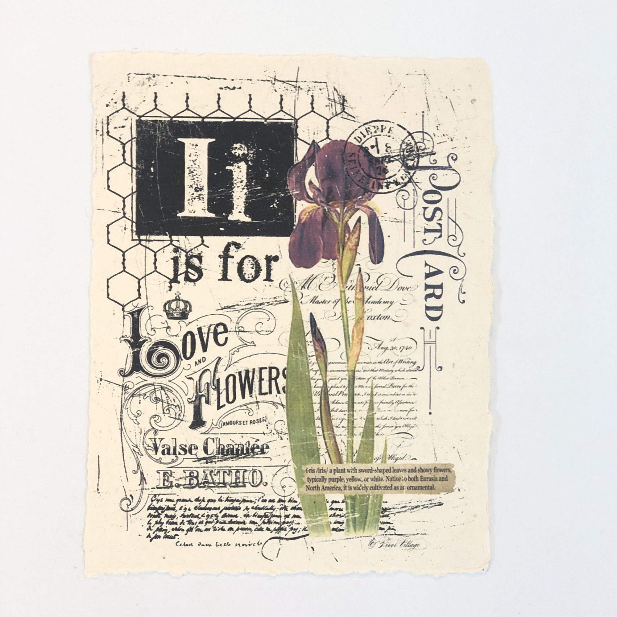 "I" Artisan Alphabet Print