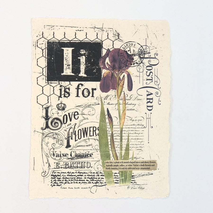 "I" Artisan Alphabet Print