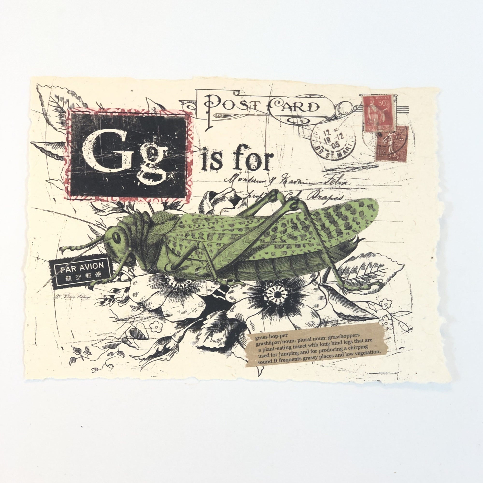 "G" Artisan Alphabet Print