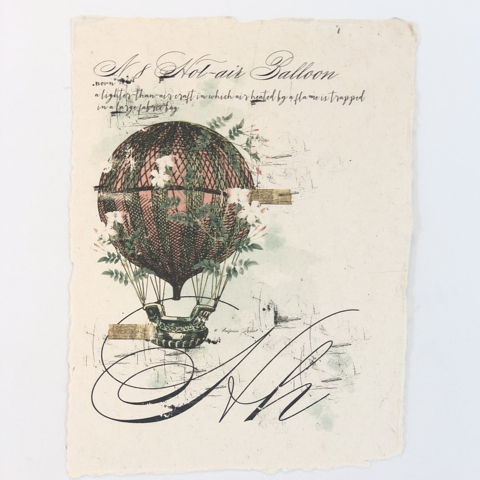 "H" Artisan Alphabet Print