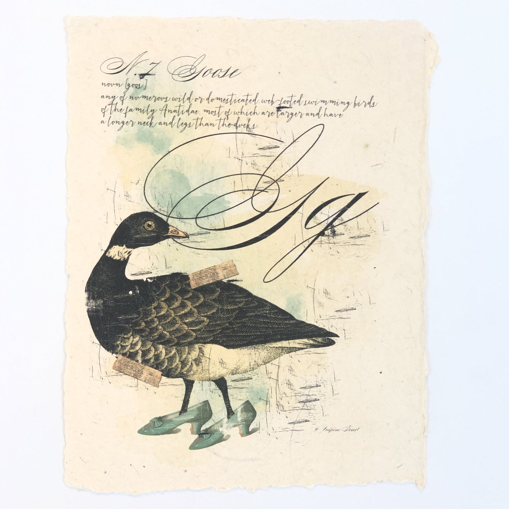 "G" Artisan Alphabet Print