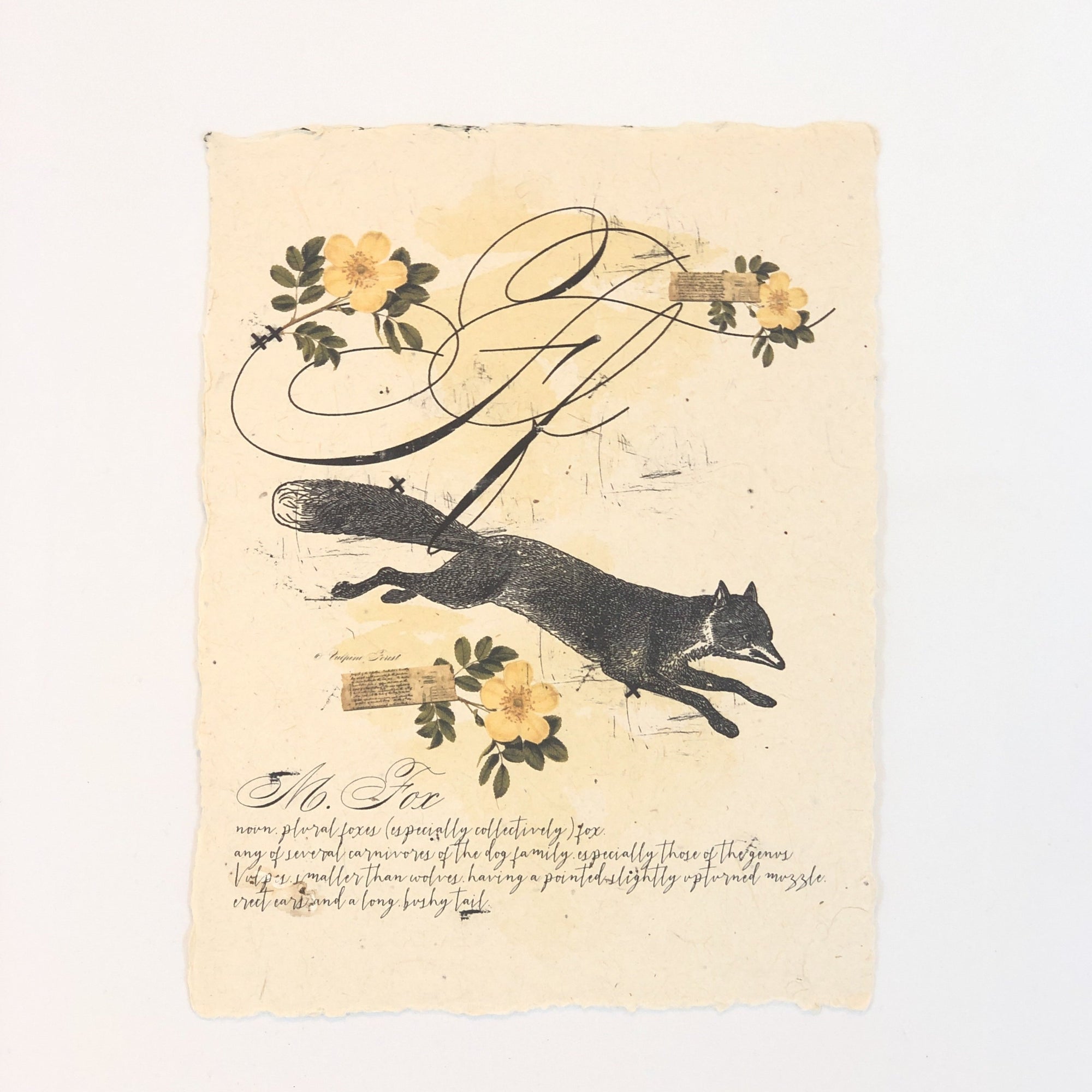 "F" Artisan Alphabet Print