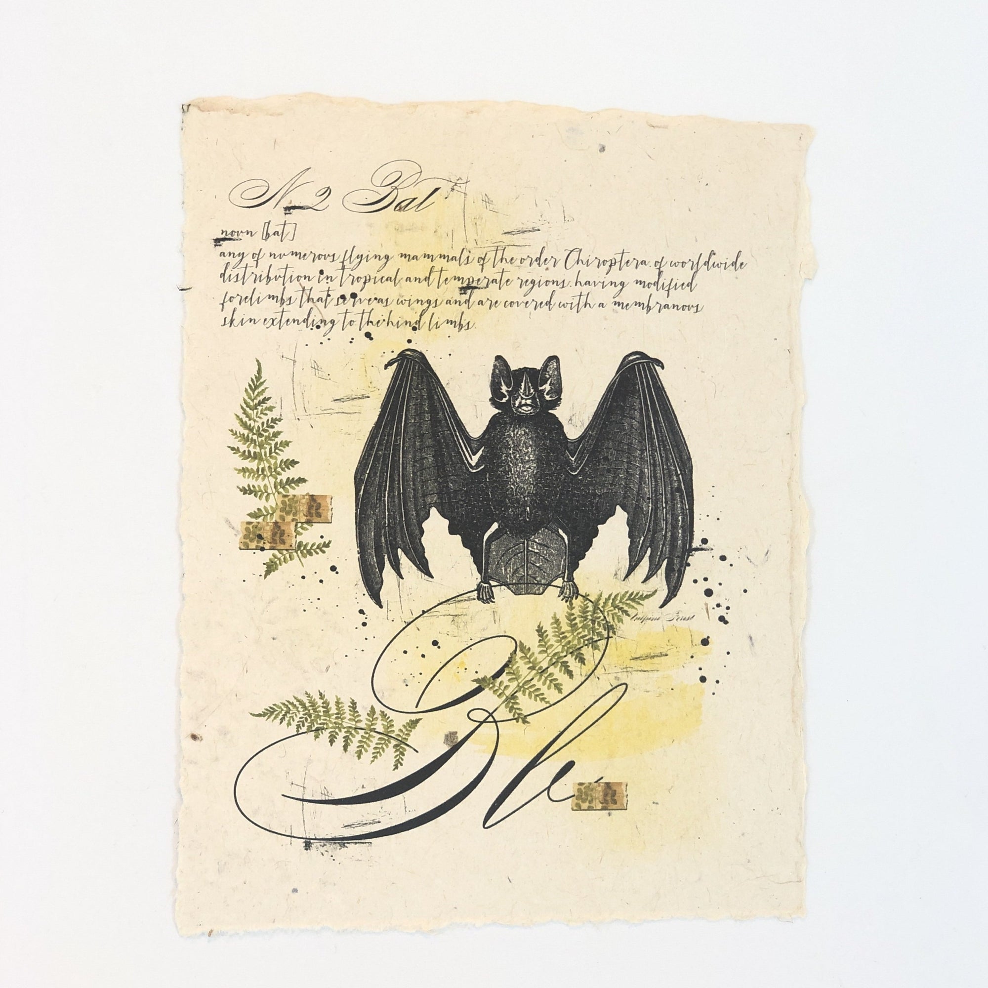 "B" Artisan Alphabet Print