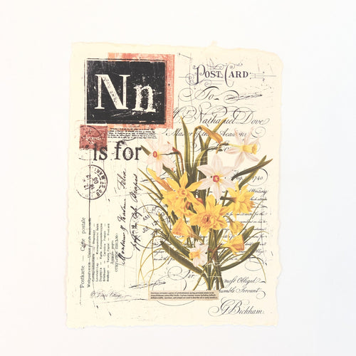 "N" Artisan Alphabet Print