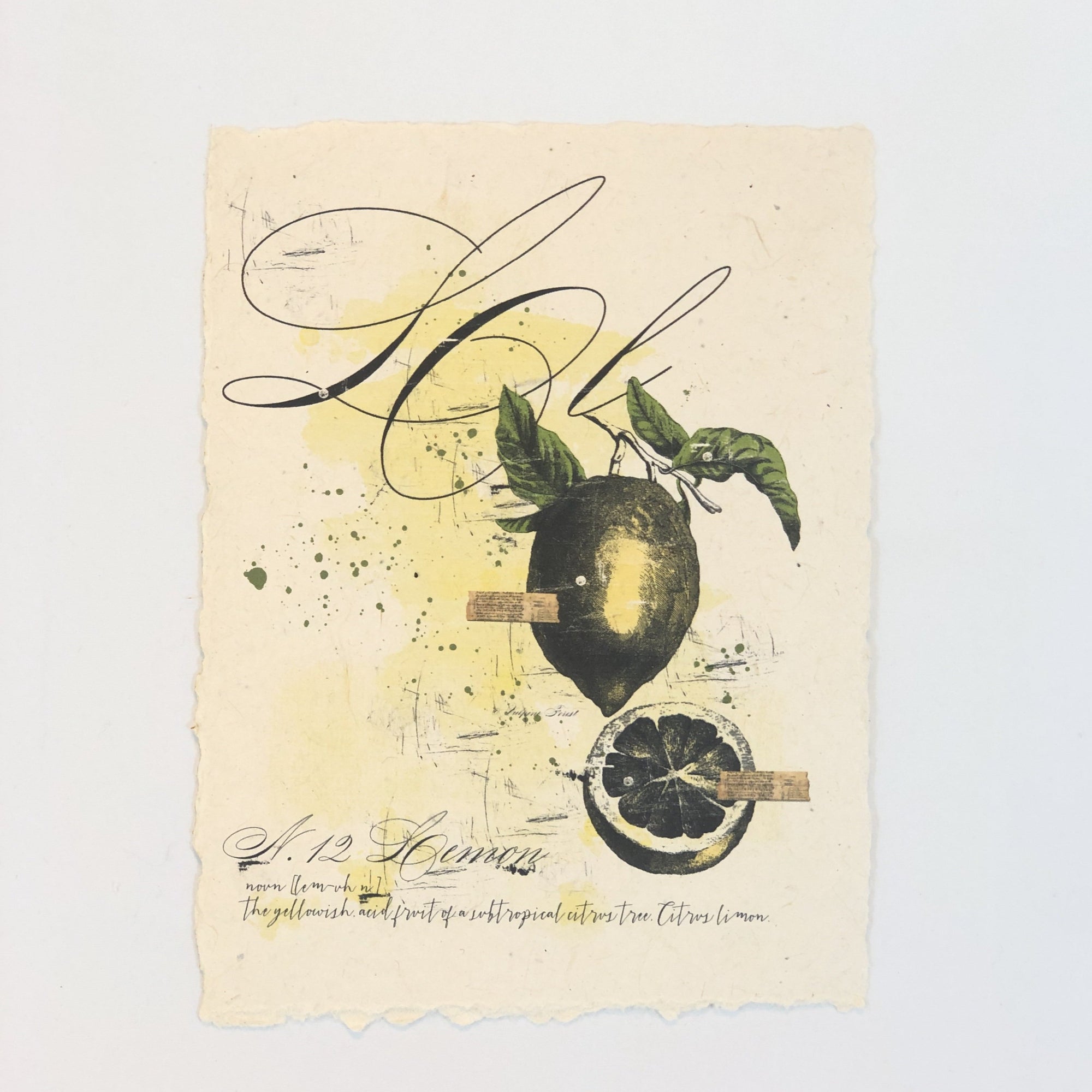 "L" Artisan Alphabet Print