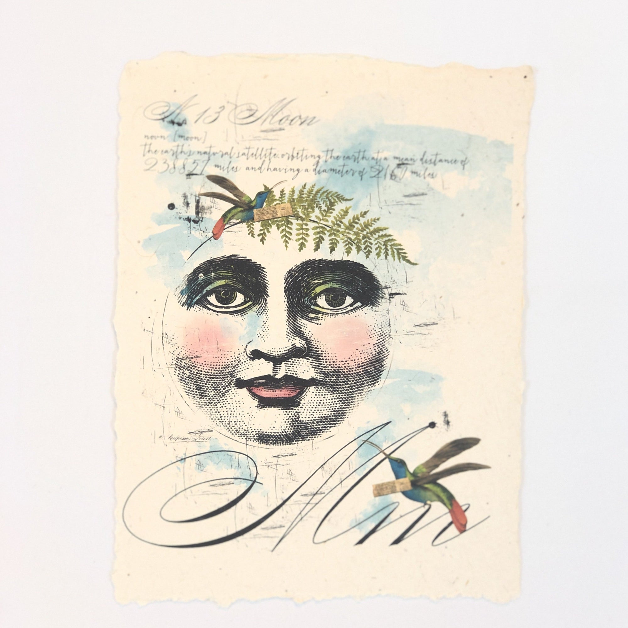 "M" Artisan Alphabet Print