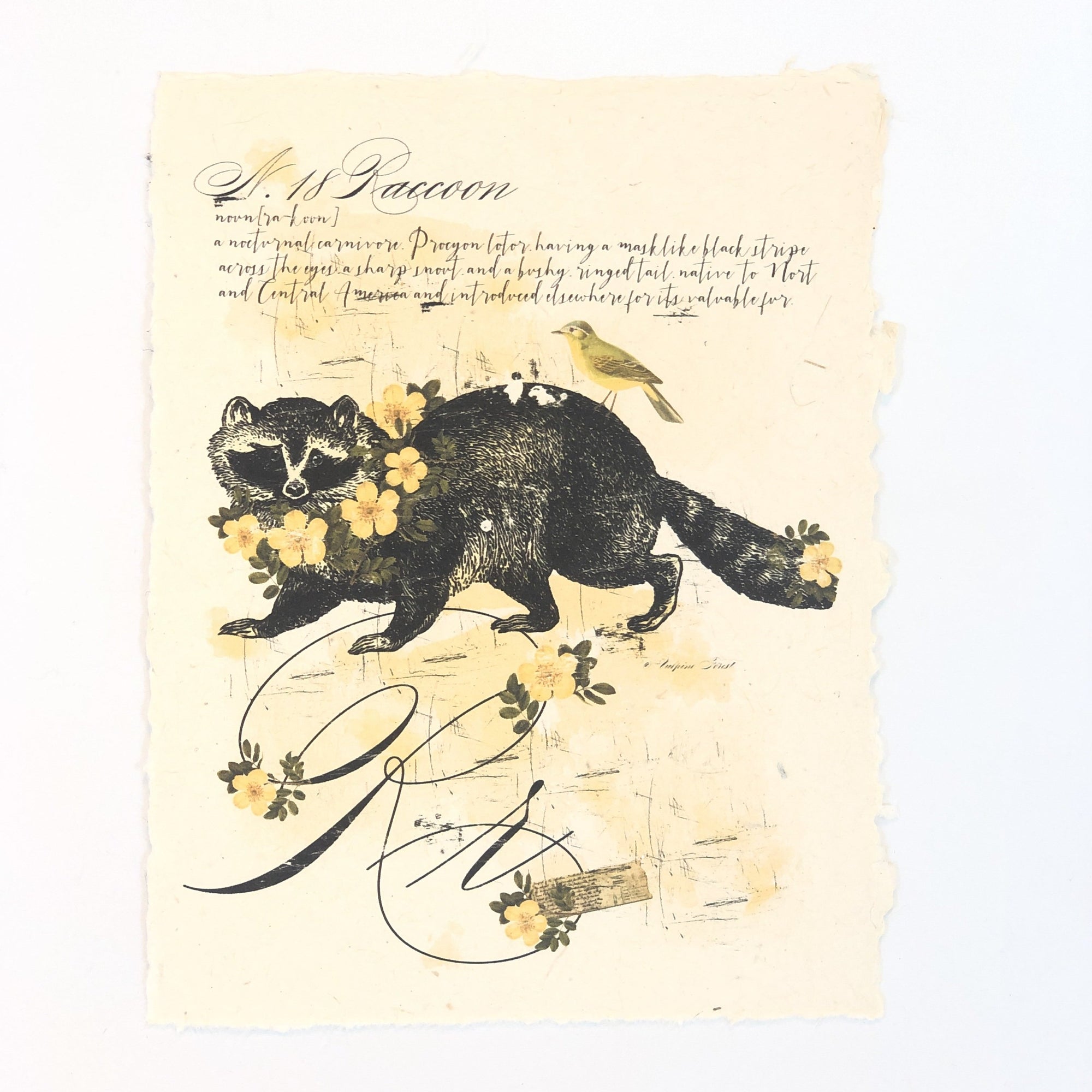 "R" Artisan Alphabet Print