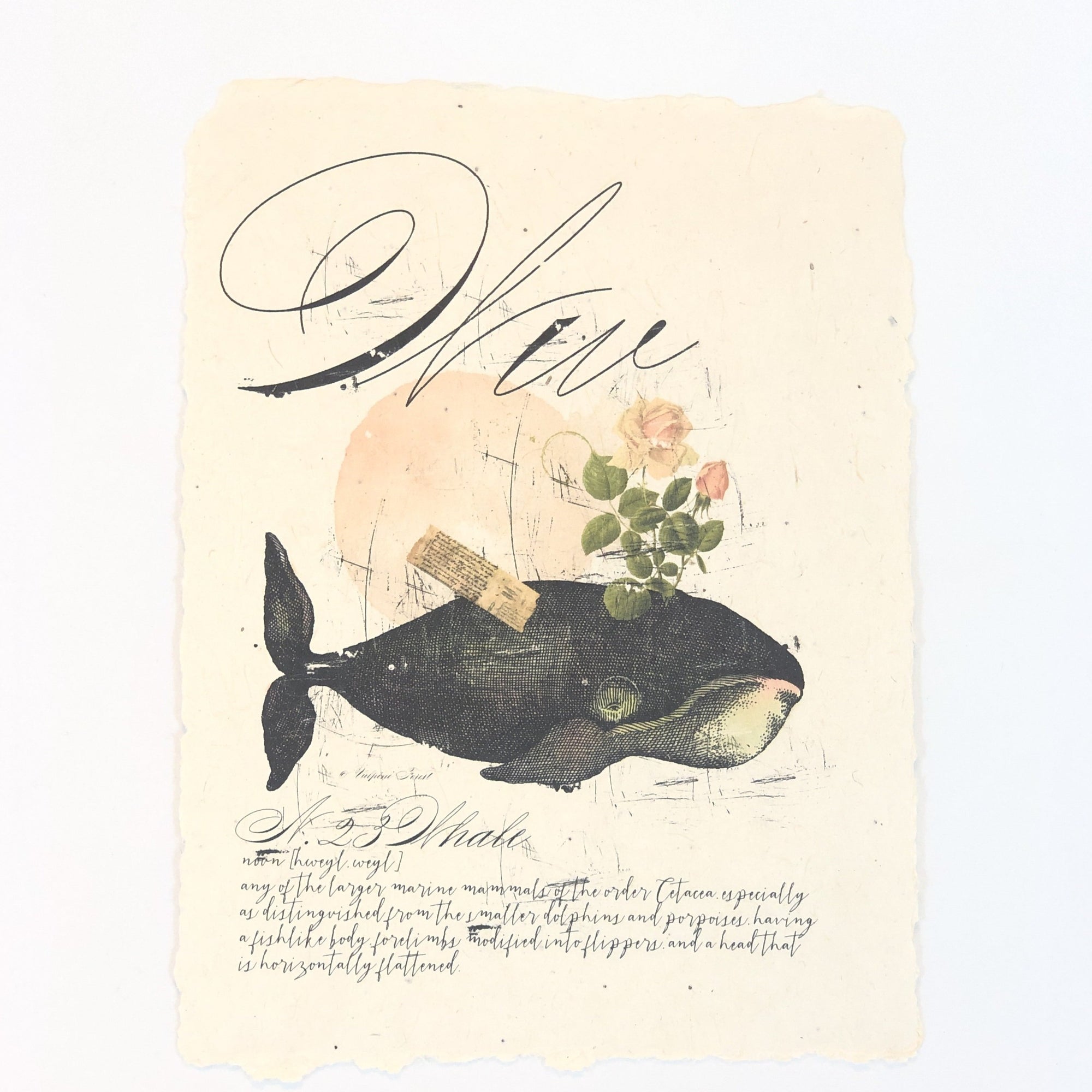 "W" Artisan Alphabet Print