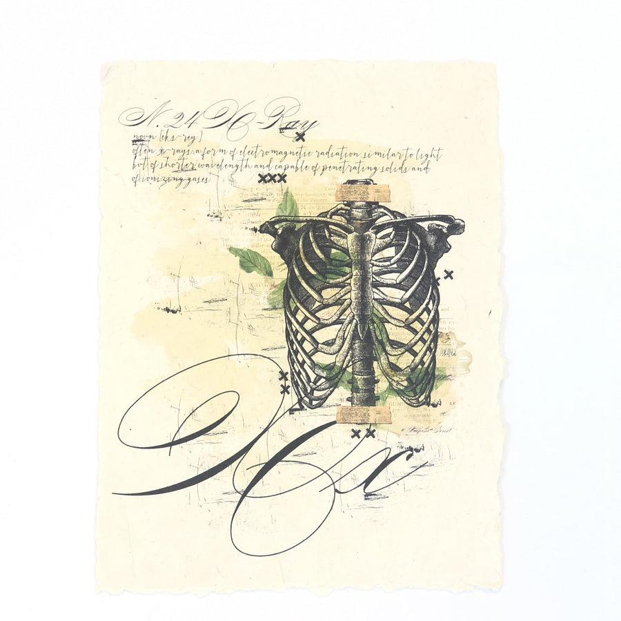 "X" Artisan Alphabet Print