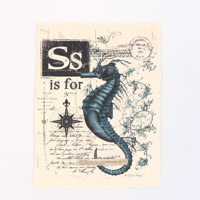 "S" Artisan Alphabet Print