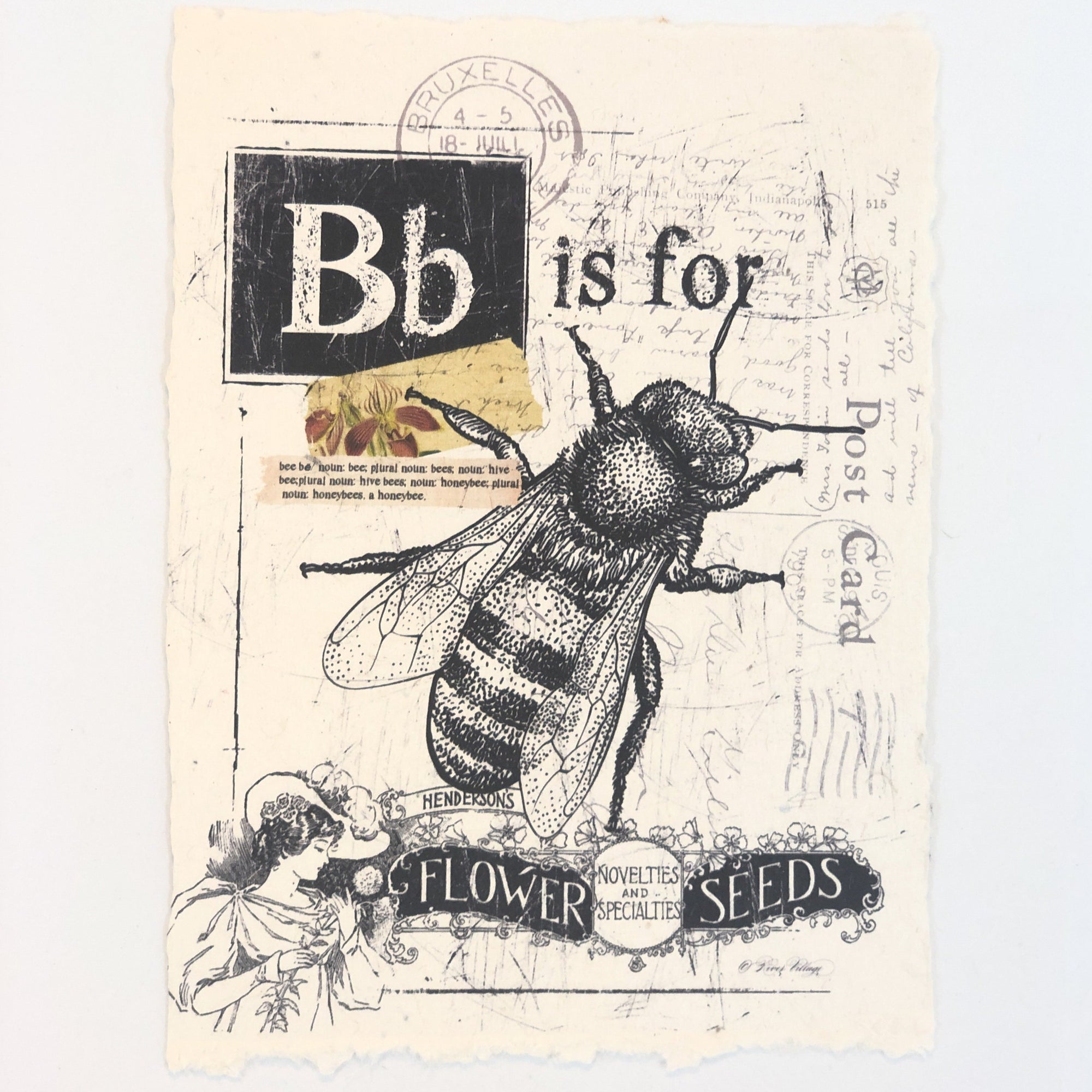 "B" Artisan Alphabet Print