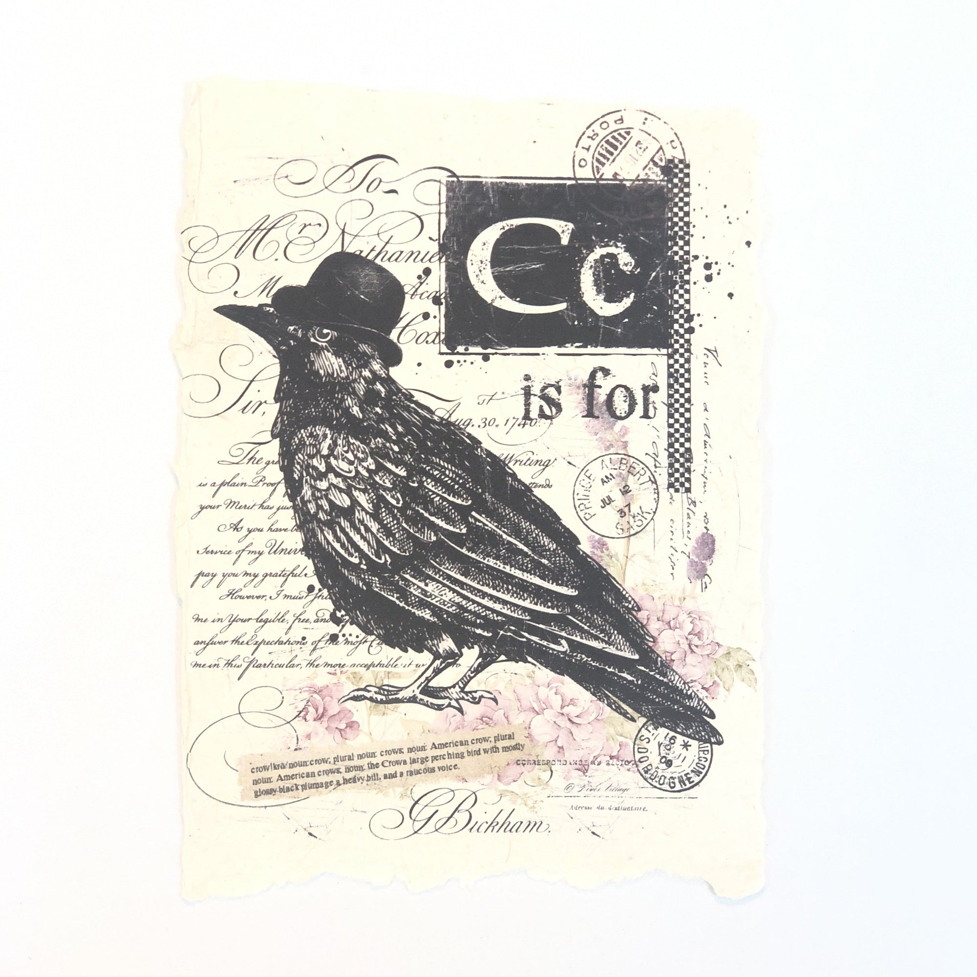 "C" Artisan Alphabet Print