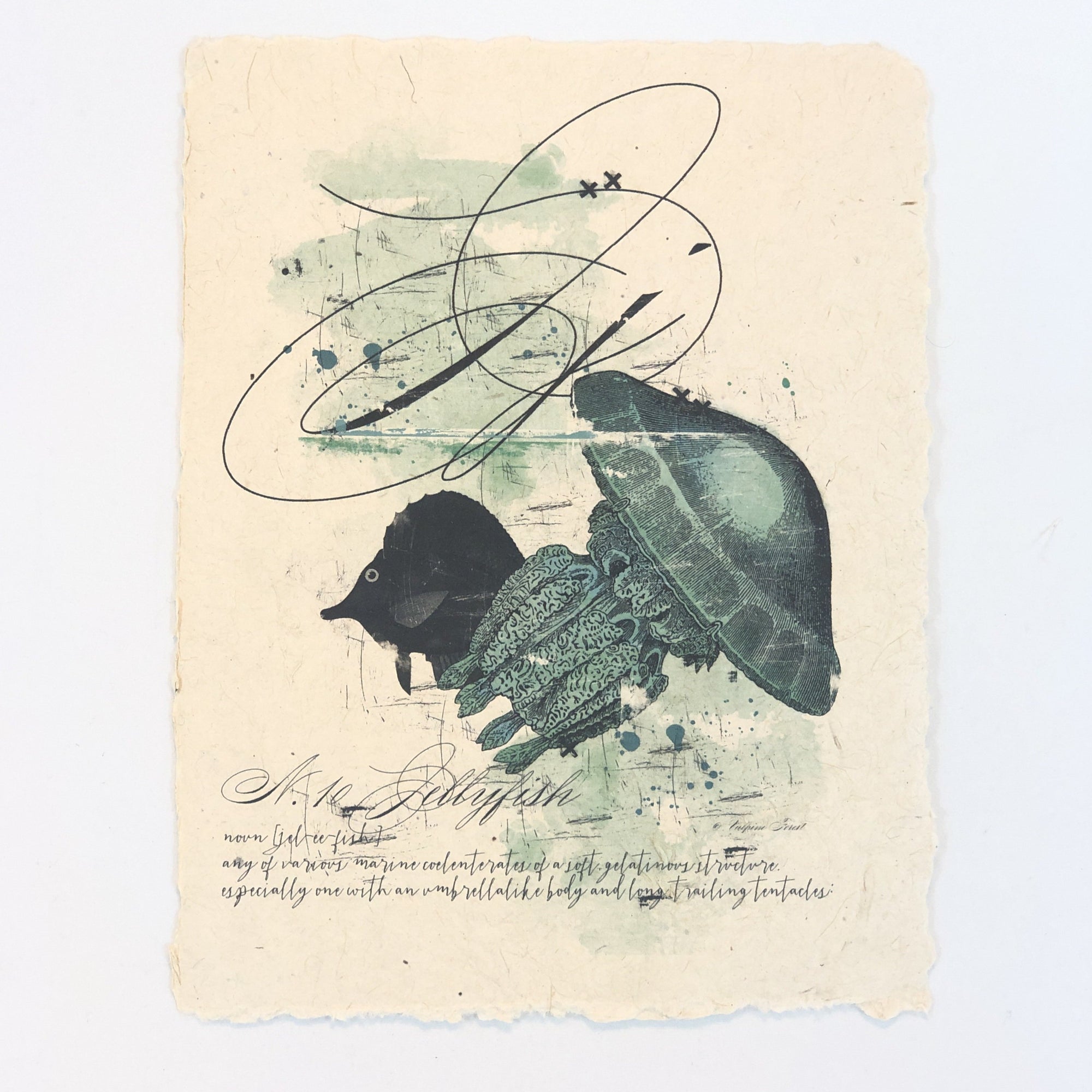 "J" Artisan Alphabet Print