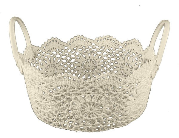 Crocheted Basket with Handle