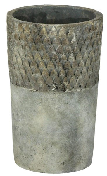 Cement Diamond Vase (large)
