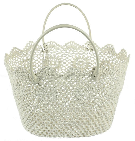 Oval Crocheted Tote