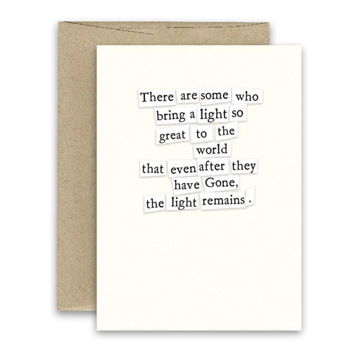 Simply Put Greeting Card - Light Remains