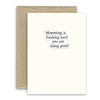 Simply Put Greeting Card - Momming