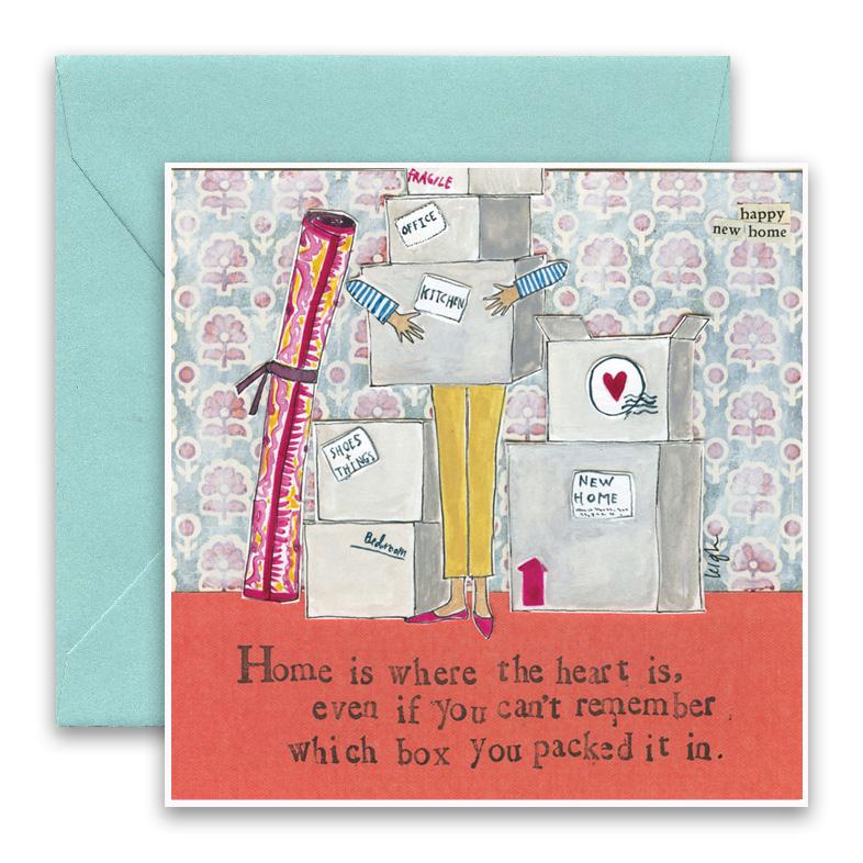 Greeting Card - Home Is Where**