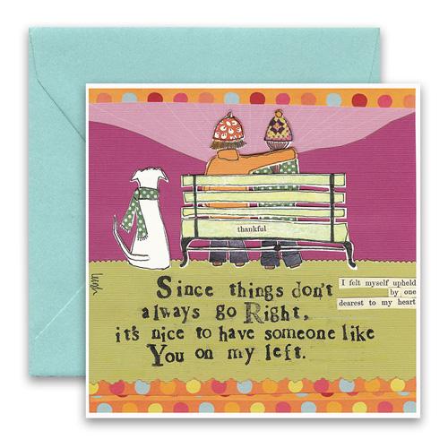 Greeting Card - On My Left**