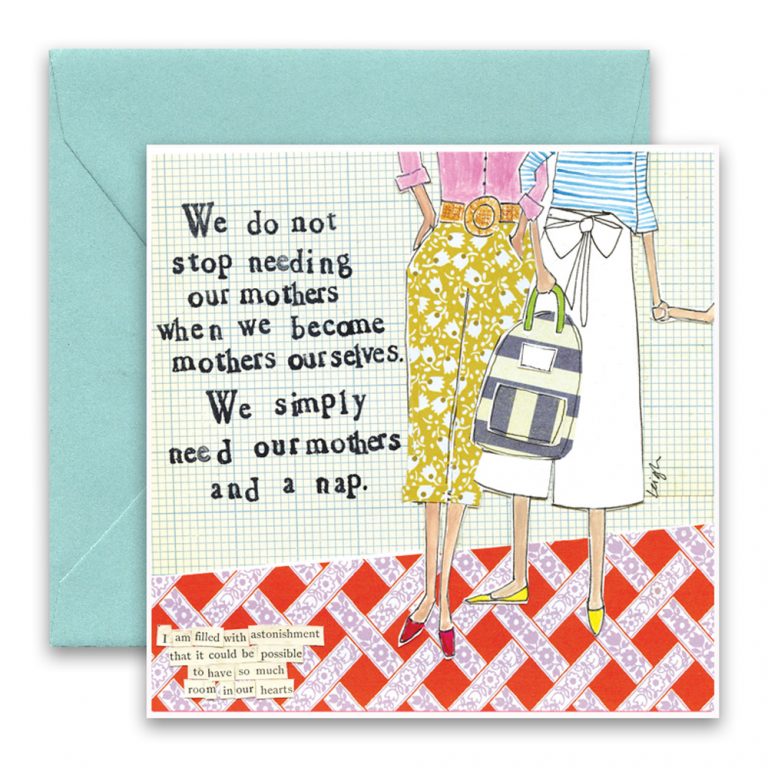 Greeting Card - Mothers and a Nap