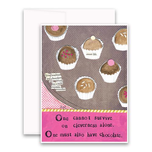 Greeting Card - Cleverness Alone**