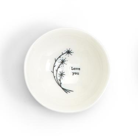 Porcelain Bowl - "Love You"