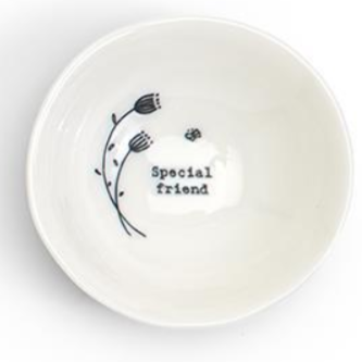 Porcelain Bowl - "Special Friend"