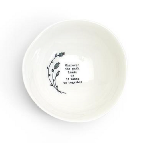 Porcelain Bowl (large) - Wherever the Path