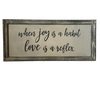Reclaimed Frame  "When Joy Is a Habit" 21x9.5